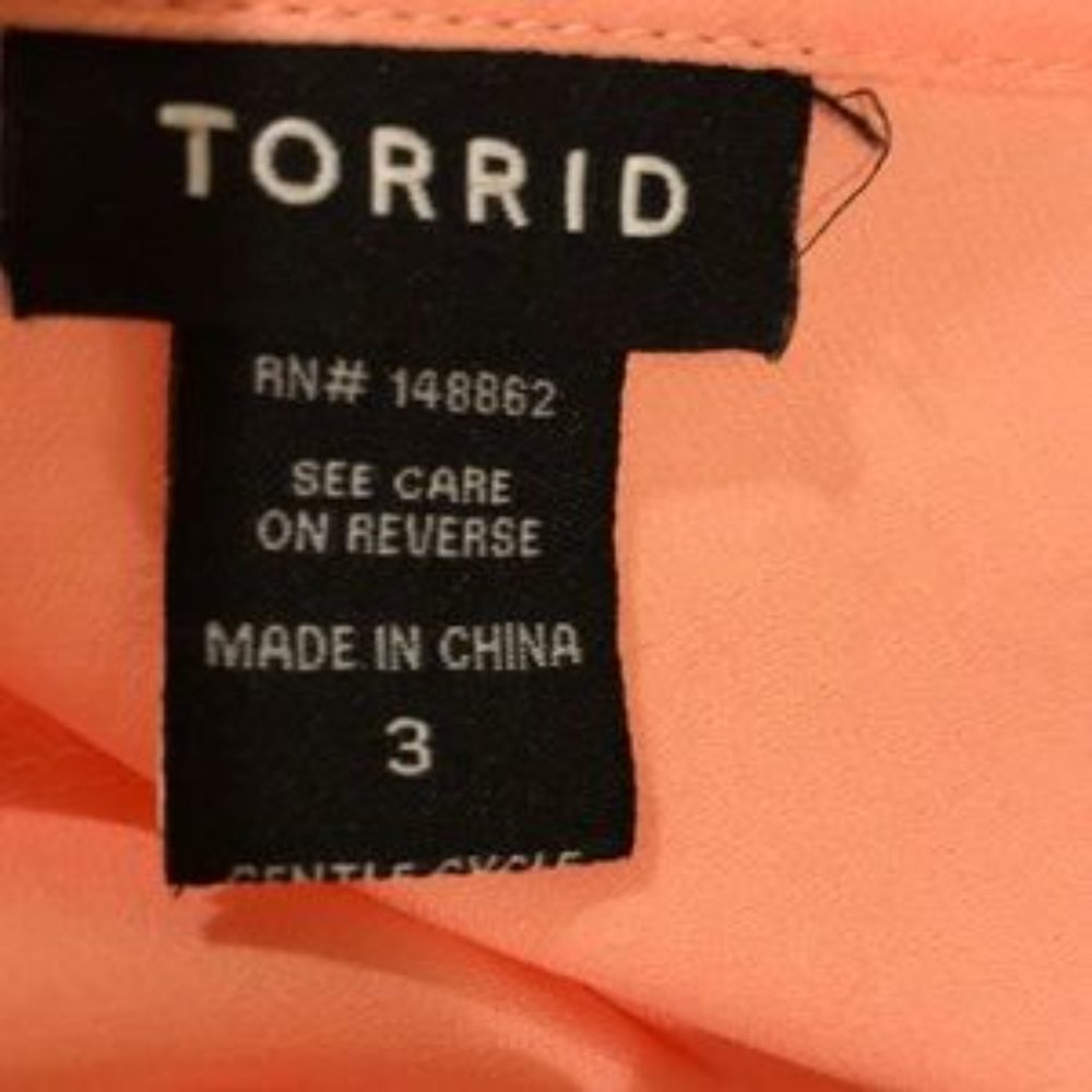 Torrid Hi- Lo Insert Top - Picture 2 of 4